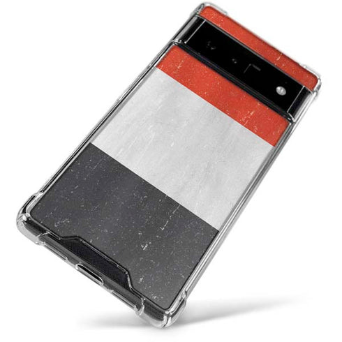 Yemen Flag Distressed Google Pixel 6 Clear Case